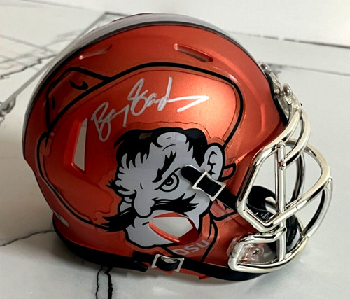 Barry sanders firmato - firmato, oklahoma