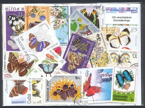 100 francobolli diversi
