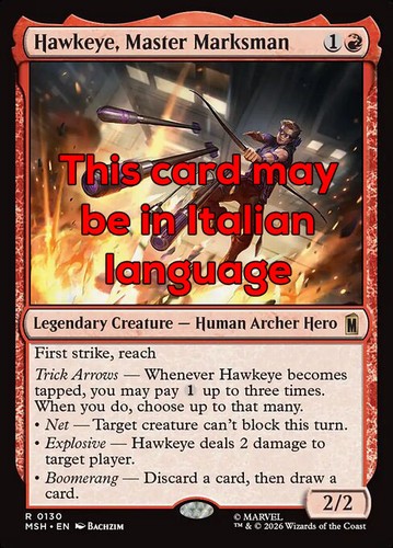 Mtg hawkeye master - mtg, marksman