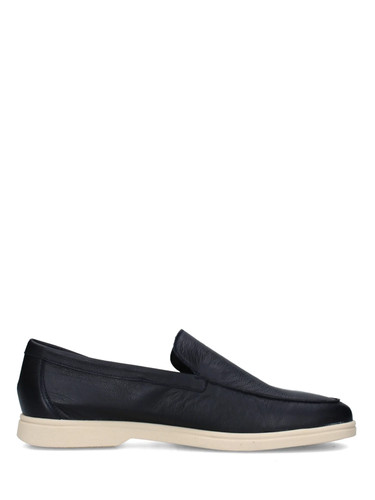 Frau mocassino blu - -, pelle