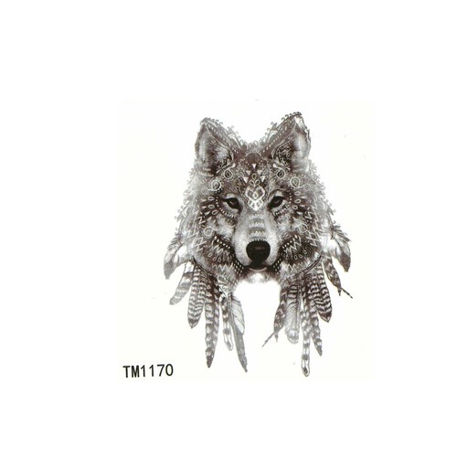Tatuaggio temporaneo lupo - temporaneo,