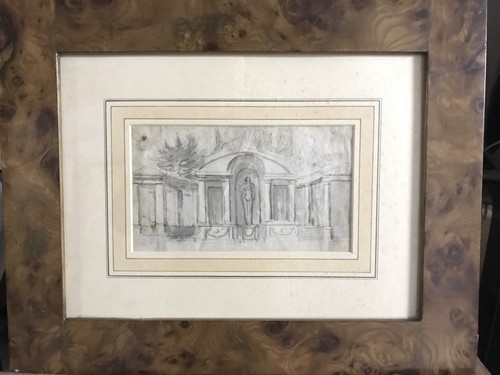 Antico disegno cornice in - ,