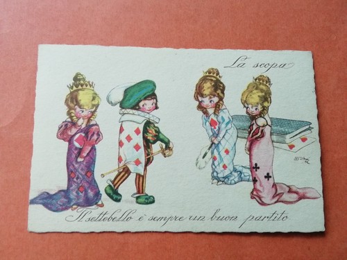 Cartolina umoristica inizi 900 - cartolina,