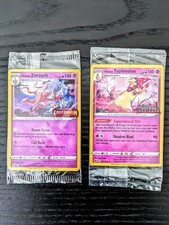 Pokemon LOST ORIGIN ZOROARK STAMP + ASTRAL RADIANCE TYPHLOSION Origine Perduta