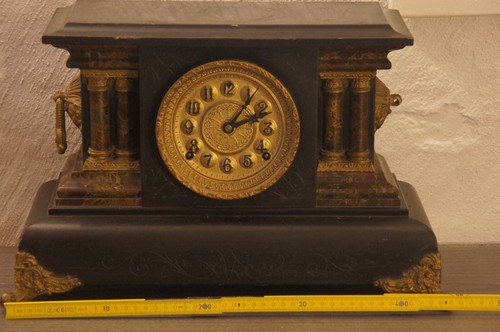 Orologio camino vecchio - orologio, da
