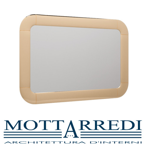 Specchio con cornice legno - specchio,