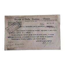 1947 Boscato & Dalla Fontana Officina Meccanica Ponte Alto Lettera  C02573
