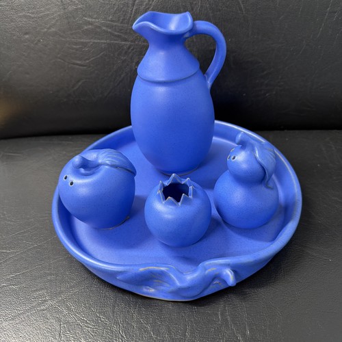 Set crogiola fatta mano - mano, blu