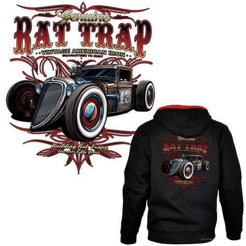 Hot rod giacca - felpa, con