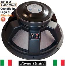 Kores Audio 18PAK100 Woofer SubWoofer PA Cono 18" Pollici 46/47 Cm 8 Ohm 2.400W