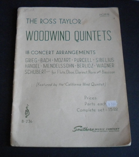 Vintage ross taylor - taylor, woodwind