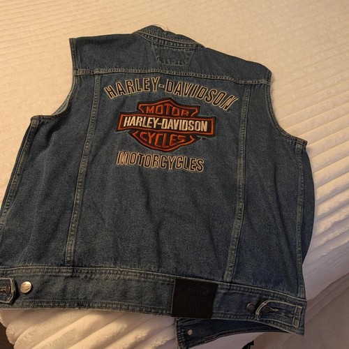 Gilet denim harley davidson - denim,