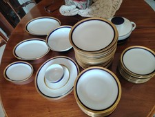 Servizio Piatti blu/Oro WINTERLING BAVARIA  55 Pezzi