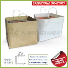 BORSE SHOPPER DI CARTA MANICO