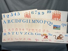 Alfabetiere murale Fabbri Editore Vintage , 41 FOGLI: lettere + numeri