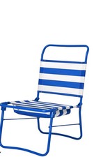 Sedia da spiaggia IKEA STRANDÖN blu/bianco pieghevole giardino spiaggia mare leggera