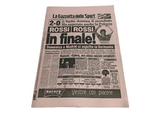 LA GAZZETTA DELLO SPORT  COPIA ANASTATICA Venerdì 9 Luglio 1982 ROSSI  IN FINALE