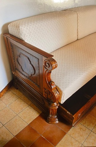 Divano antico noce massello - divano,