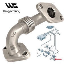 Tubo Valvola EGR per AUDI A3 8P1 A3 Sportback 8PA 2.0 TDI 03G131521T