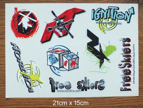 Adesivo sticker nordica - , sci