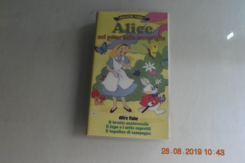 Vhs videocassetta alice nel - vhs,