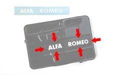 Adesivo Restauro Coperchio Scatola Filtro Aria ALFA ROMEO 75 2.0 TWIN SPARK
