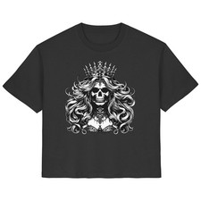 T-shirt teschio gotico donna
