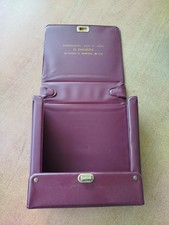Valigetta Porta Dischi 45 Giri Bordeaux Misure 20x20x5,5 cm