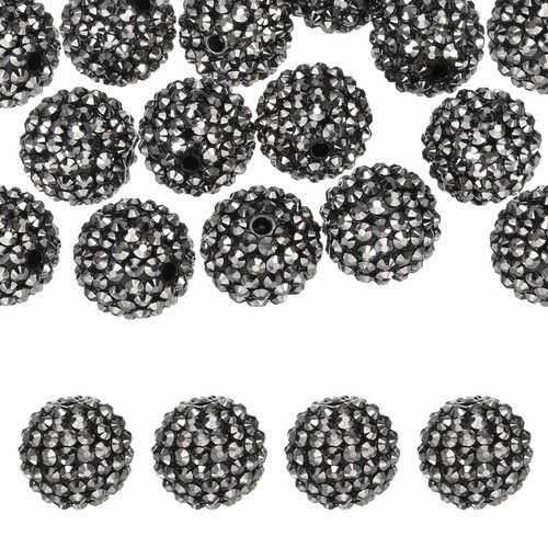 Perline resina con strass - in,