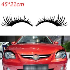 2X Adesivi Auto Black Eyelash
