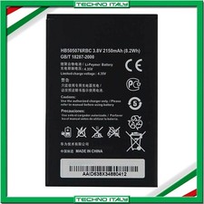 BATTERIA PER HUAWEI ASCEND Y3 2 II Y600 3G 4G HB505076RBC 2150MAH SOST. ORIGINAL