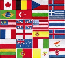 National Country Flag Patch |