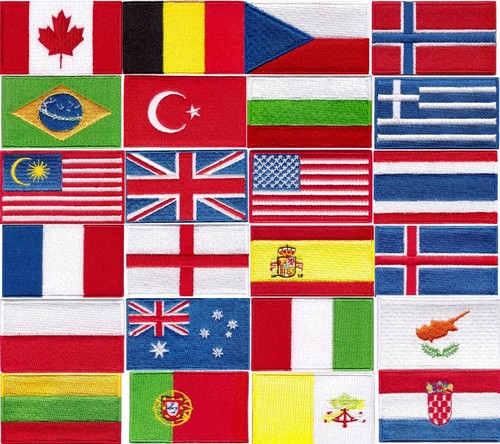National country flag patch - flag, |