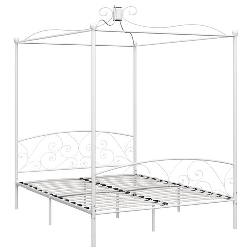 Letto baldacchino bianco in - bianco,