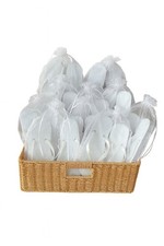 40 x paia di infradito bianche