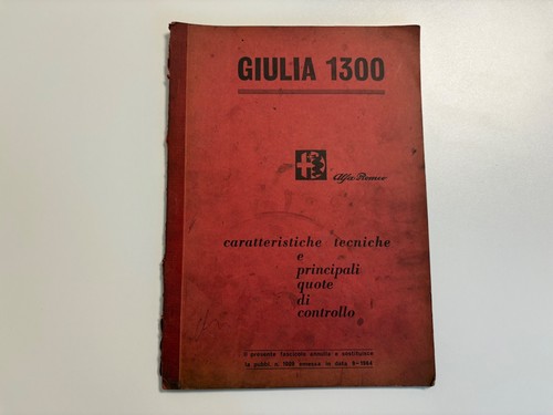 Alfa romeo giulia - romeo, 1300-