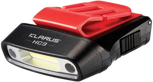 Lampada clip visiera klarus - lampada,