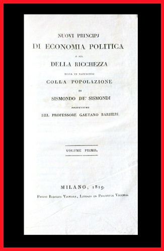 Sismondi principi di - sismondi, "