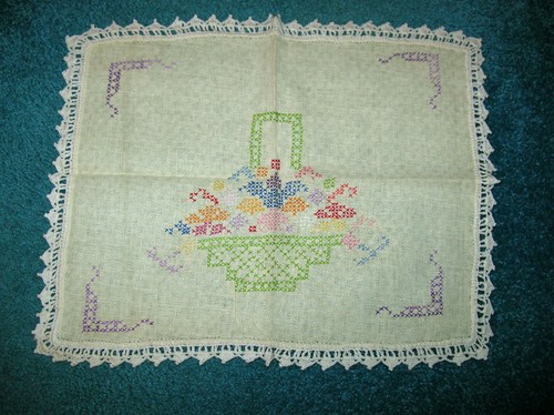 Centrino panna vintage con - panna,