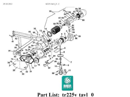 Imer coperchio motore bm300 - imer,