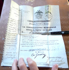 ANTICO DOCUMENTO CITTà DI