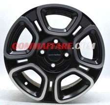 4 cerchi lega nuovi fiat panda punto nemo r14 nero opaco diamantato lt003166