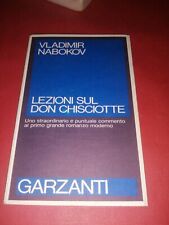 LEZIONI SUL DON CHISCIOTTE, VLADIMIR NABOKOV, GARZANTI, 1989, 1° EDIZIONE