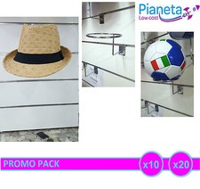 X20 GANCIO ESPOSITORE PANNELLO DOGATO CAPPELLI PALLONI ARREDAMENTO NEGOZIO