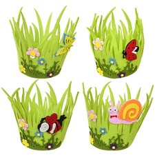  4 Pcs Cestino Decorativo Uova Da Decorare Decorazioni Pasquali Cestini Di