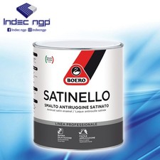 Boero Satinello Nero 0,75 Litri Smalto Antiruggine Finitura Satinata