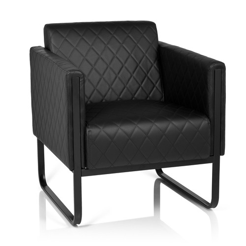 Poltrona salotto divano nero - , 1