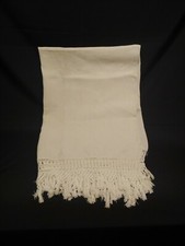 Antico asciugamano puro Lino con frange