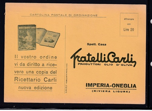 Cartolina ordinazione fratelli - ordinazione,
