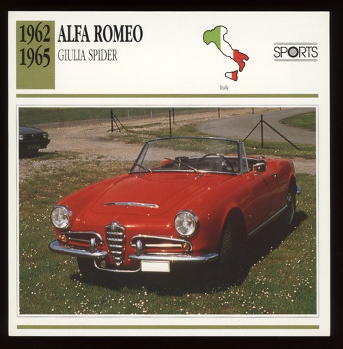 Scheda auto epoca - auto, romeo